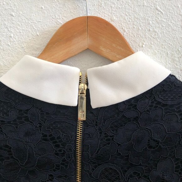 TED BAKER Dixxy Lace Bodice Double Layer Mini Dress Size 4 - Picture 5 of 12